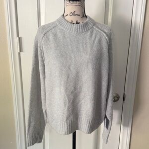 Topshop Light Gray Crew Neck Sweater NWT